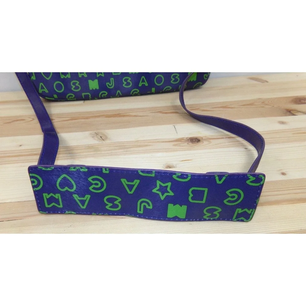 Marc by Marc Jacobs Laptop Carry Bag Shoulder Strap Royal Purple Multi SAMPLE‎